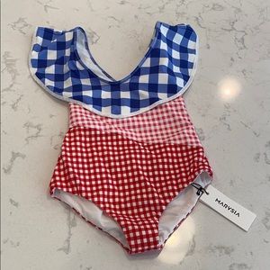 Marysia Swim girls one piece NWT size 4
